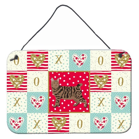 Carolines Treasures 8 x 12 in. Pixie Bob No.3 Cat Love Wall or Door Hanging Prints CK5680DS812